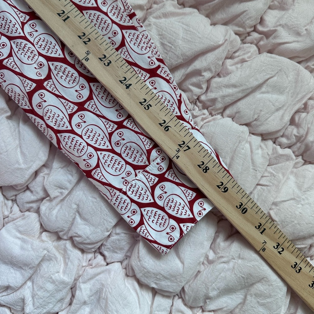 Boden Sienna Cotton Shirt Copper Owl Stamp Women’s 0 - Picture 9 of 10